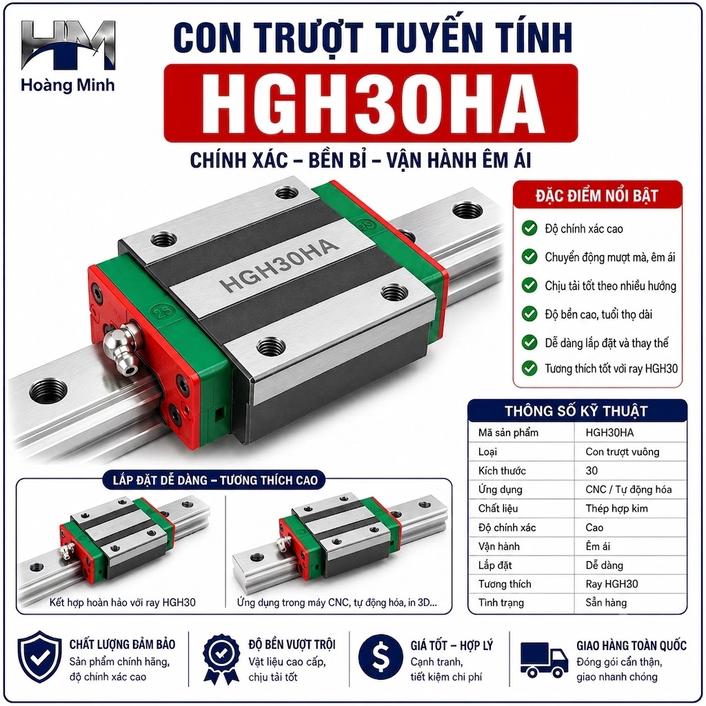 Con trượt tuyến tính HGH30HA