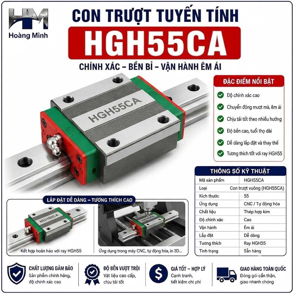 Con trượt tuyến tính HGH55CA