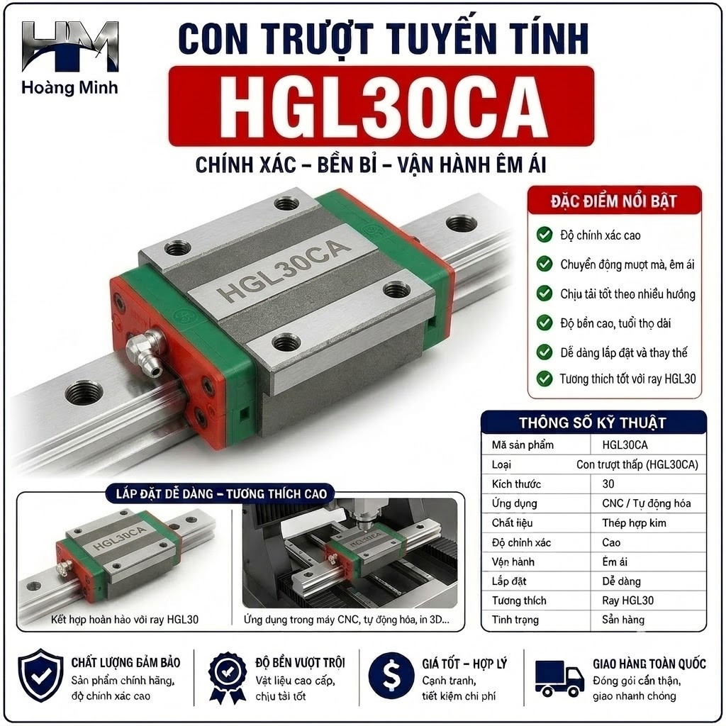 Con trượt tuyến tính HGL30CA