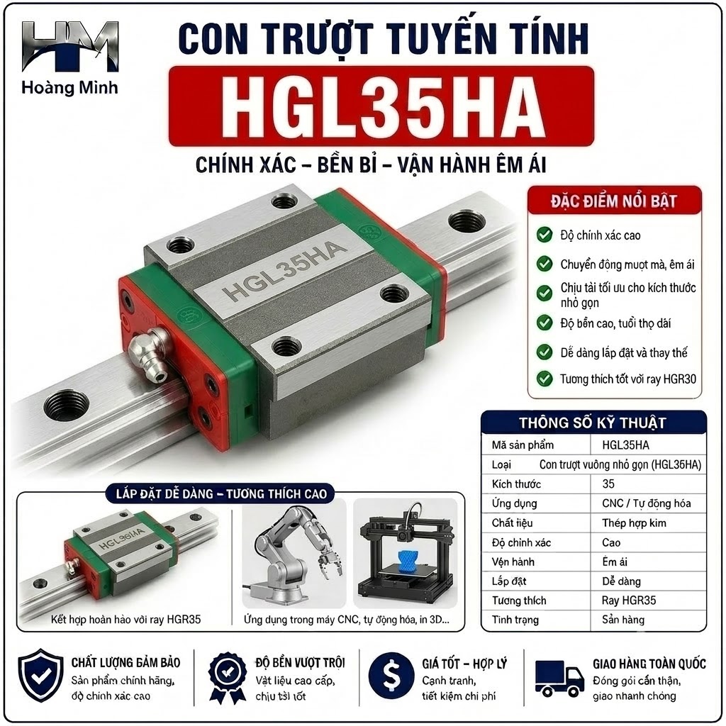 Con trượt tuyến tính HGL35HA