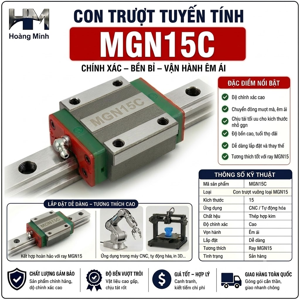 Con trượt tuyến tính MGN15C