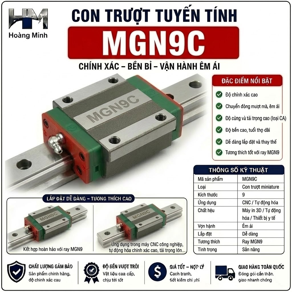 Con trượt tuyến tính MGN9C