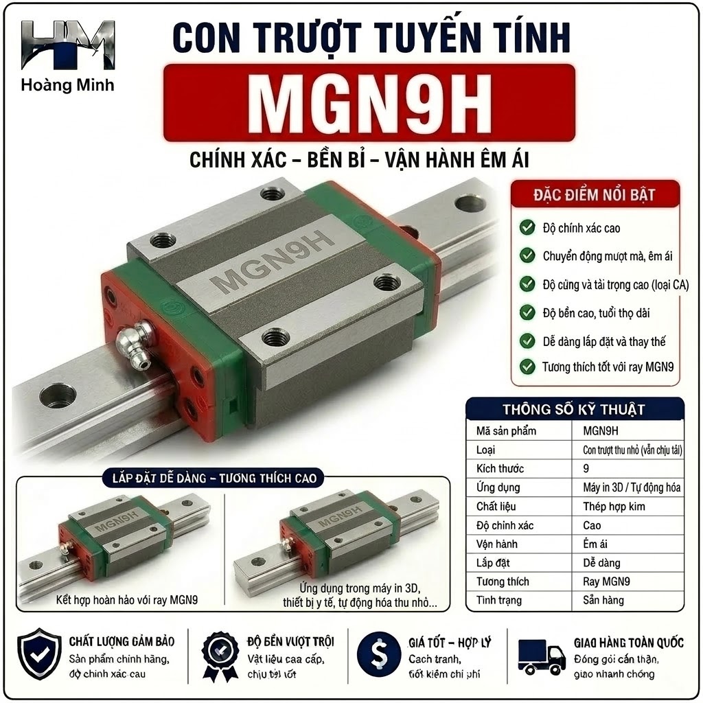 Con trượt tuyến tính MGN9H