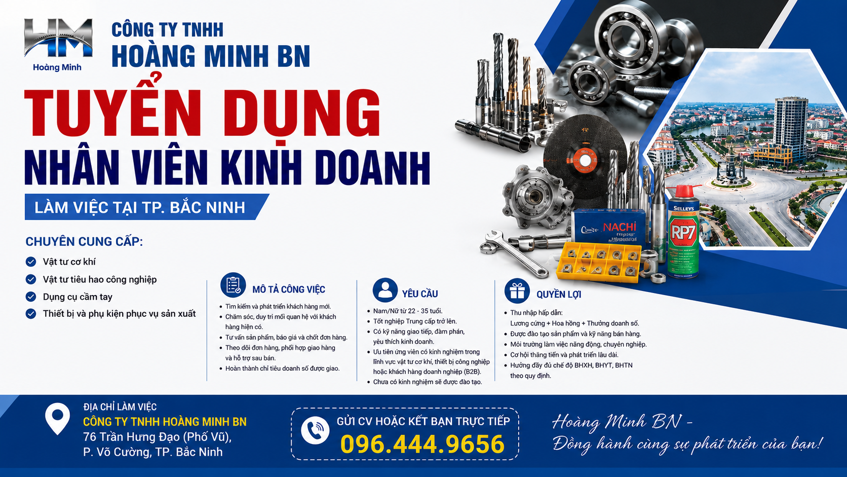 tuyen dung nhan vien kinh doanh hoang minh