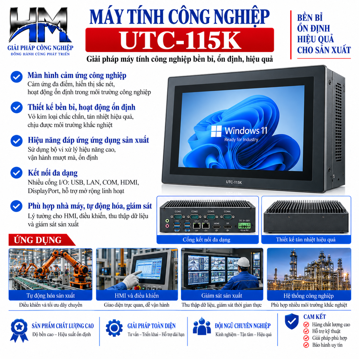 Máy tính công nghiệp UTC-115K