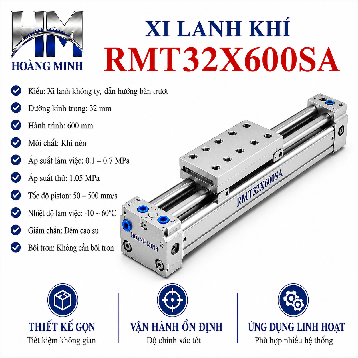 Xi lanh khí RMT32X600SA