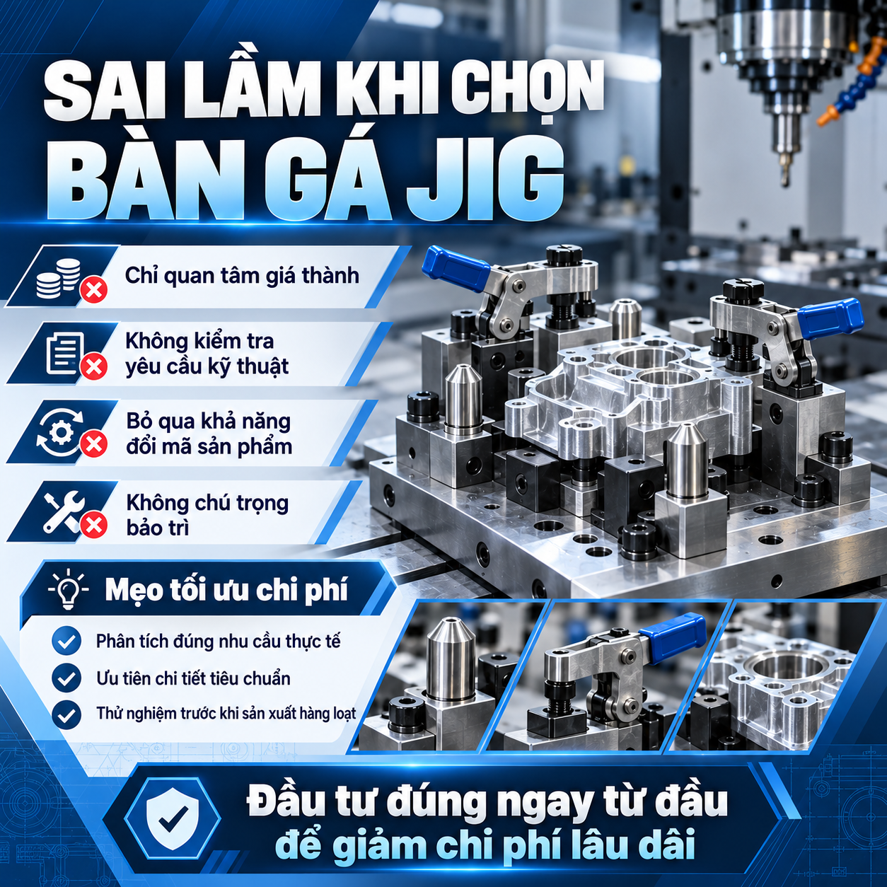 cách chọn bàn gá JIG 04