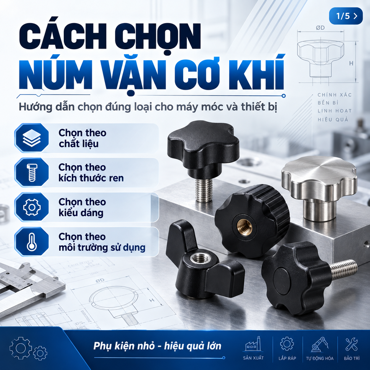 cách chọn núm vặn cơ khí 01