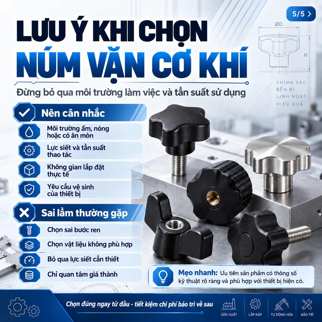 cách chọn núm vặn cơ khí 05